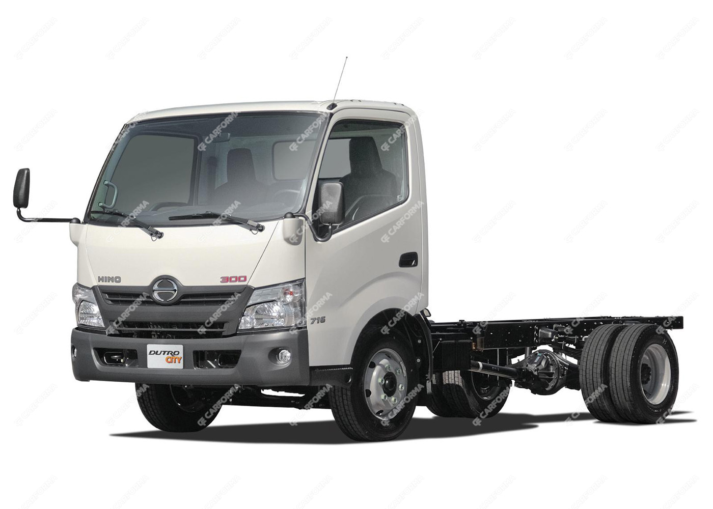 Ворсовые коврики на Hino 300 I широкая кабина 1999 - 2011