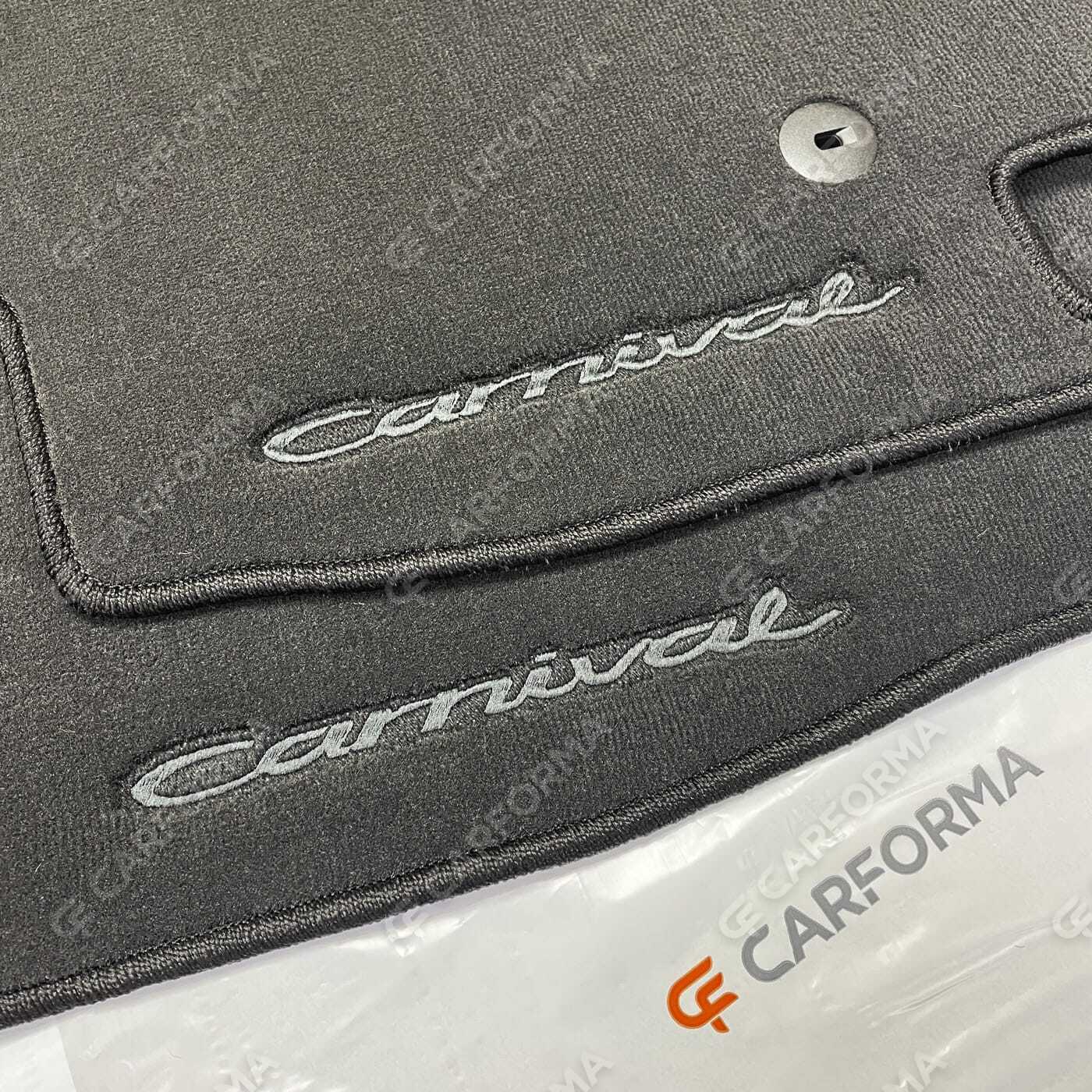 Ворсовые коврики на KIA Carnival III 7 мест 2014&nbsp;-&nbsp;2021 в Тольятти