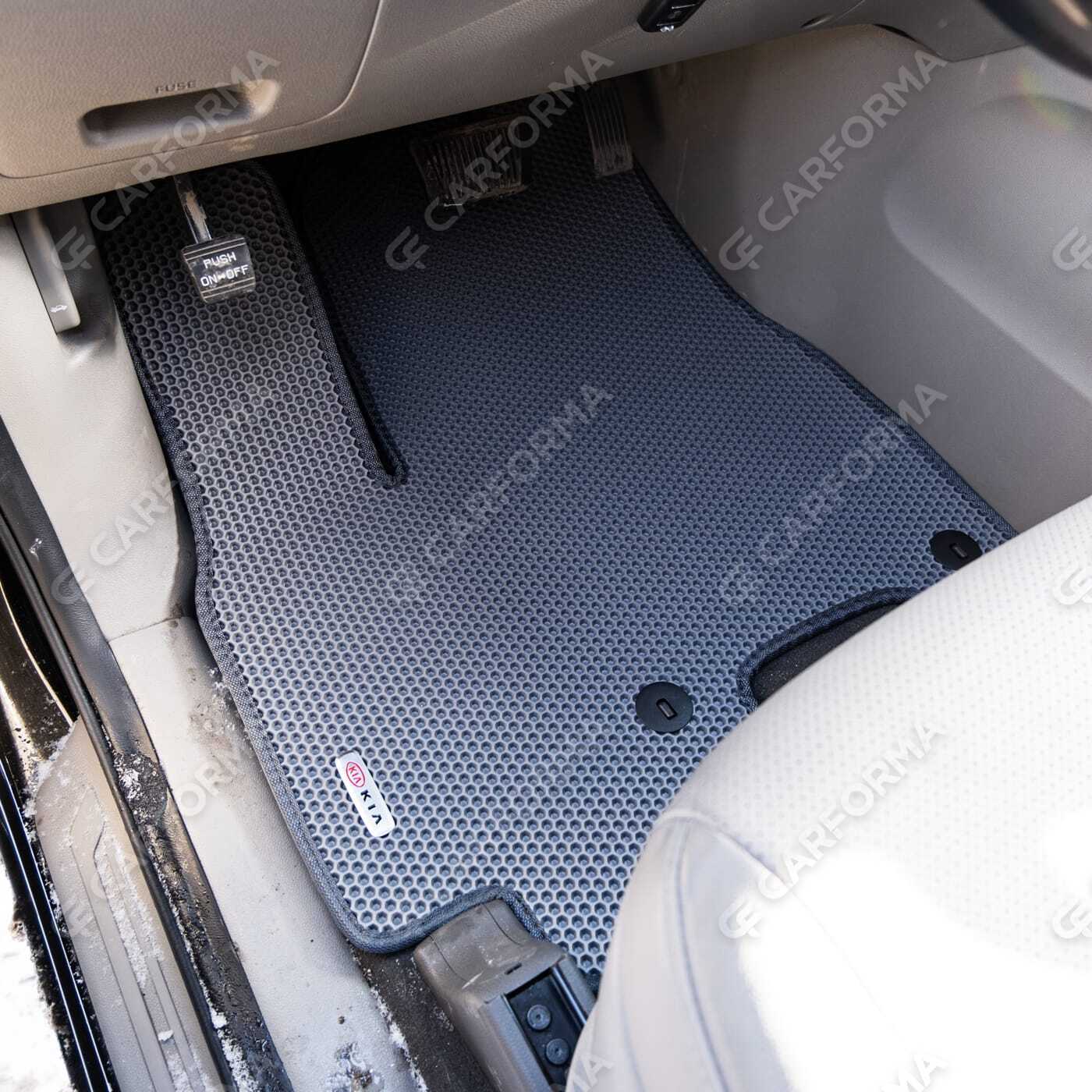 Ворсовые коврики на KIA Carnival III 7 мест 2014&nbsp;-&nbsp;2021 в Тольятти