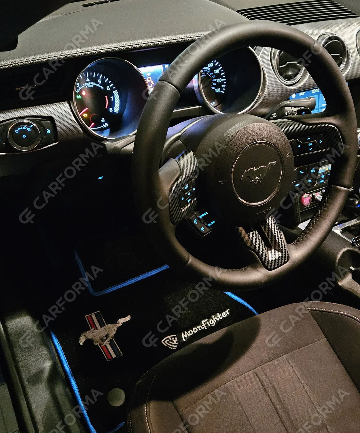 Ворсовые коврики на Ford Mustang VI 2013&nbsp;-&nbsp;2023 в Тольятти
