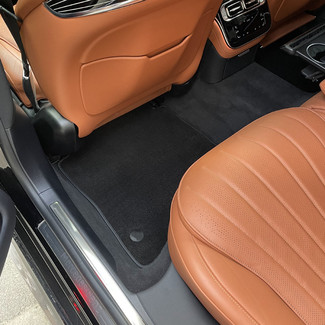 Ворсовые коврики на Mercedes S (W223, V223) 2020 - 2025 в Тольятти