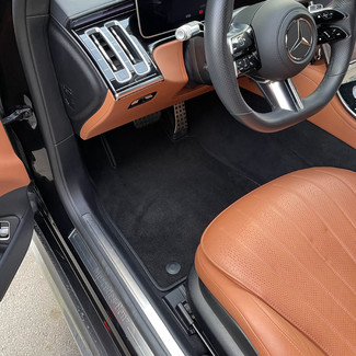 Ворсовые коврики на Mercedes S (W223, V223) 2020 - 2025 в Тольятти