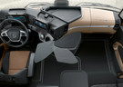 Ворсовые коврики на Mercedes Actros MP4 MP5 тягач GigaSpace 2011 - 2025 в Тольятти