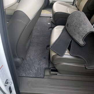 Ворсовые коврики на KIA Carnival IV 9 мест 2020 - 2025 в Тольятти