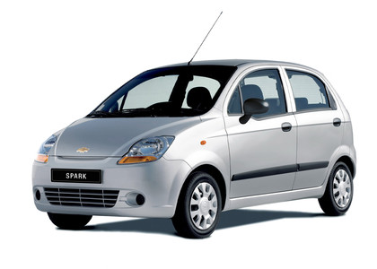 Ворсовые коврики на Chevrolet Spark II 2005 - 2010 в Тольятти